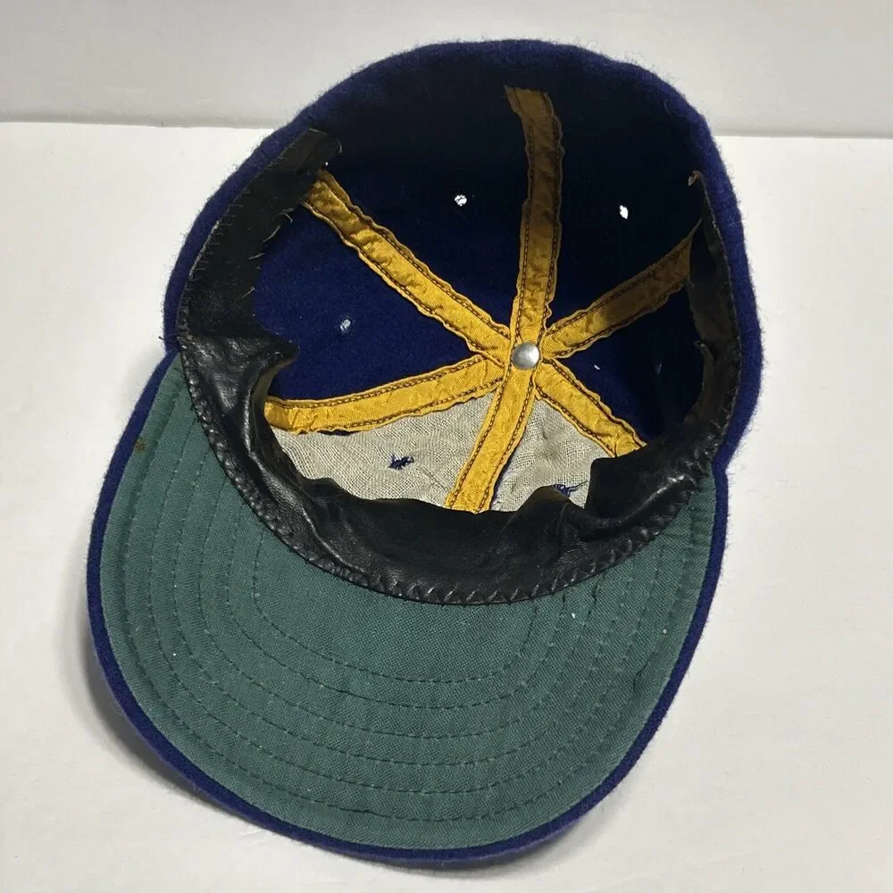 M Logo Youth/Kids Blue Hat Fitted Ball Cap Baseball One Size